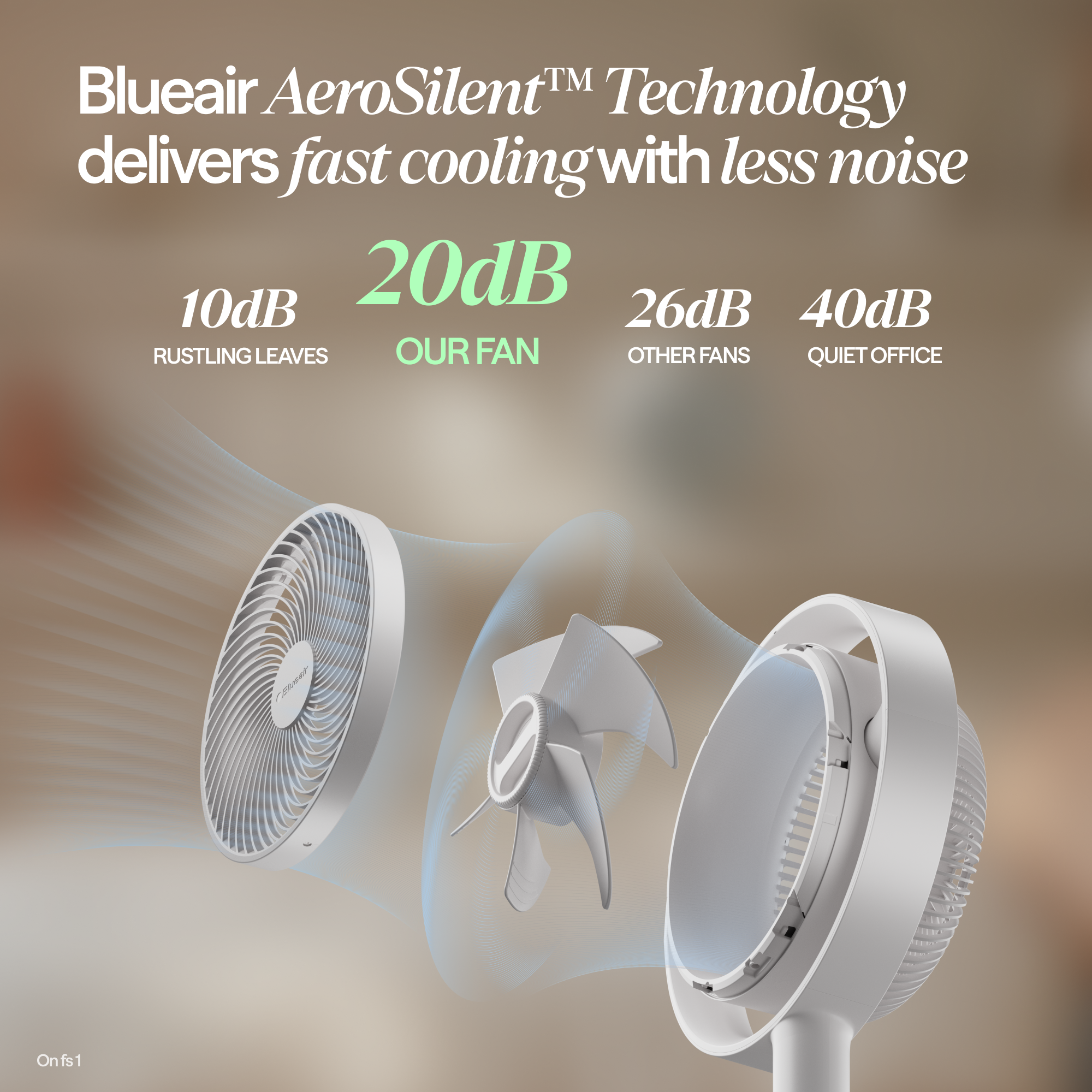 Pedestal Air Circulator Fan - Cloud Linen