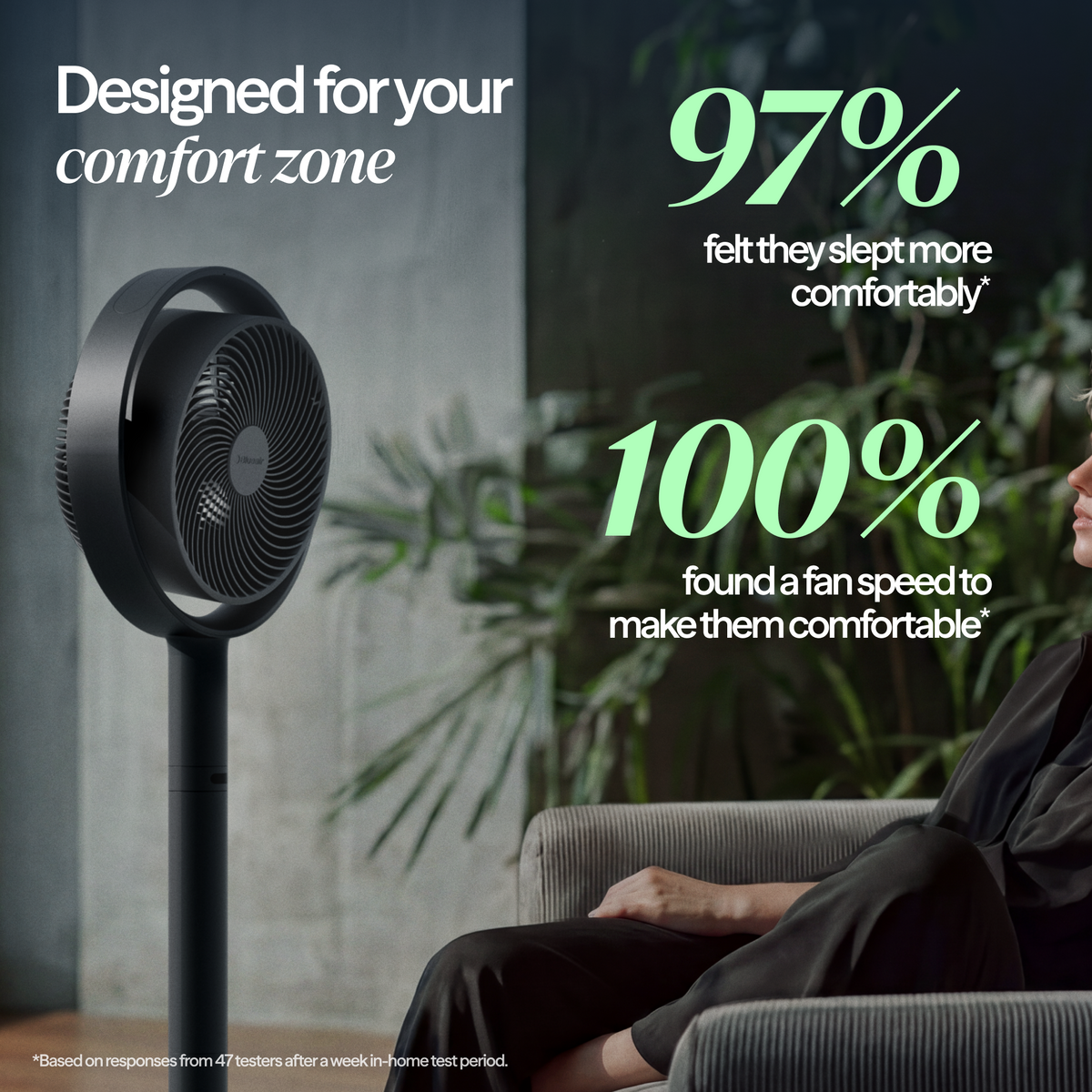 Pedestal Air Circulator Fan - Coastal Beige