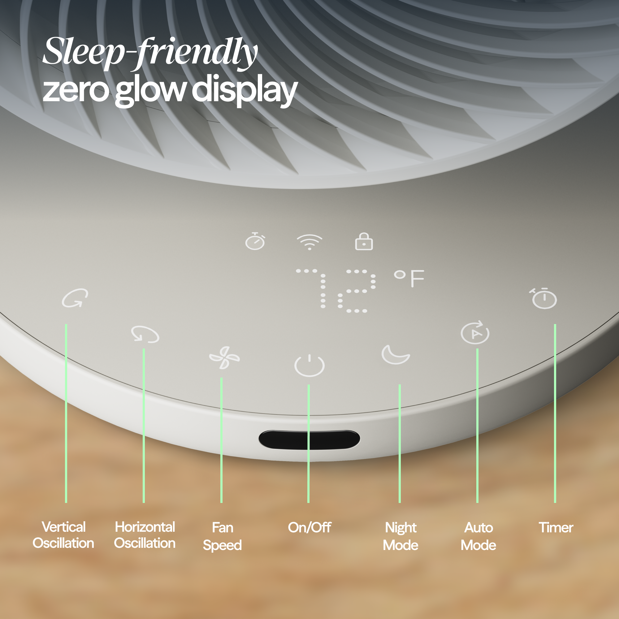 CoolDrift™ Air Circulator Fan - Cloud linen