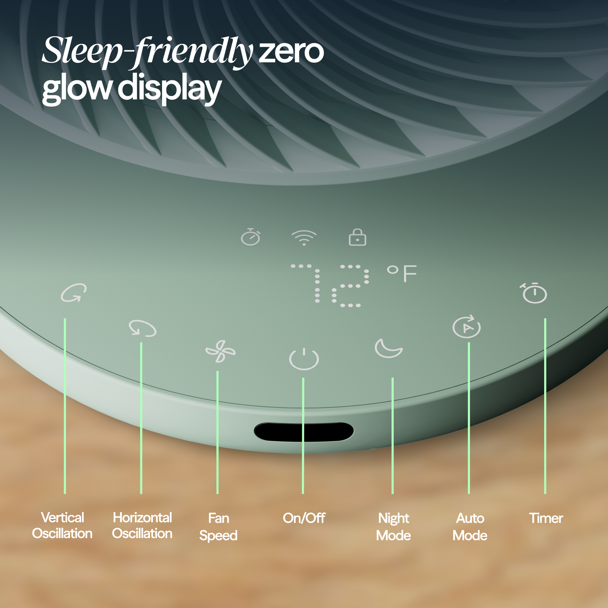 CoolDrift™ Air Circulator Fan - Arctic Sage