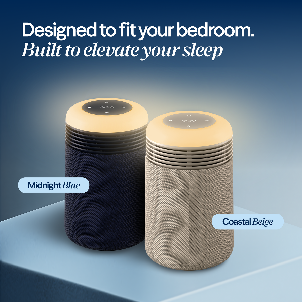 Mini Restful™ Sunrise Clock Air Purifier in Coastal Beige